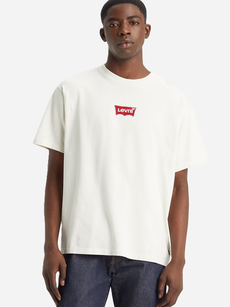 Koszulka męska bawełniana Levi's Lse Vintage Fit Gr Tee Lse Batwing Badg 0008C-0009 M Biała (5401157156735) - obraz 1