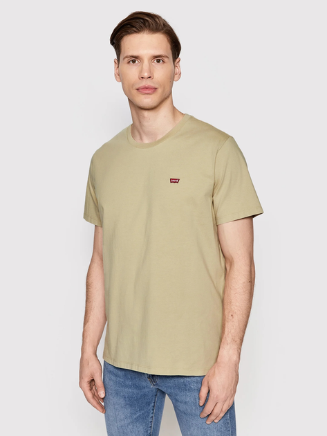Футболка бавовняна довга чоловіча Levi's Ss Original Hm Tee Fields Of Rye Jersey 56605-0131 M Оливкова (5401043248902) - зображення 1
