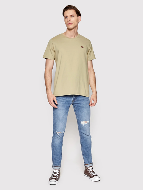 Koszulka męska bawełniana Levi's Ss Original Hm Tee Fields Of Rye Jersey 56605-0131 L Oliwkowa (5401043316373) - obraz 3
