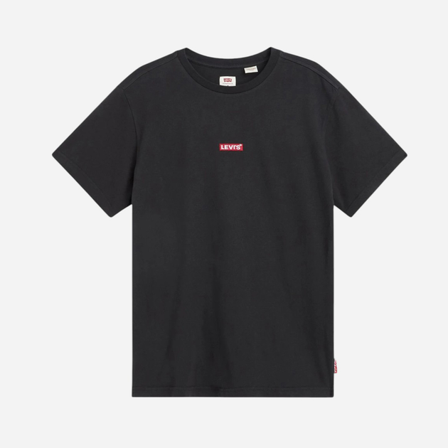 Футболка бавовняна довга чоловіча Levi's Ss Relaxed Baby Tab T Meteorite 79554-0025 L Чорна (5401105120672) - зображення 5