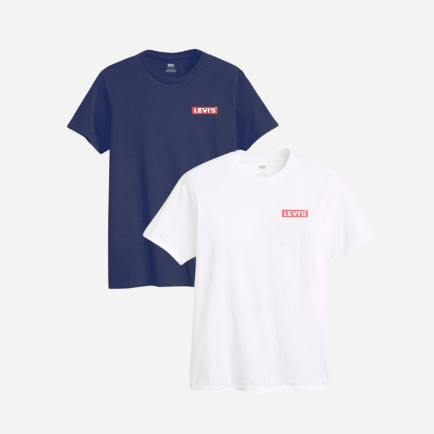 Набір футболок бавовняних довгих чоловічих 2 шт Levi's 2Pk Crewneck Graphic Babytab 2Pack 79681-0034 S Білий/Синій від Rozetka на платформі USKIDKA Акція на Набір футболок бавовняних довгих чоловічих 2 шт Levi's 2Pk Crewneck Graphic Babytab 2Pack 79681-0034 S Білий/Синій від Rozetka