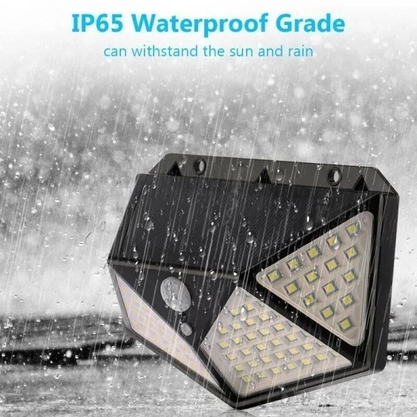 Светильник с датчиком движения на улицу на солнечной батарее solar interaction wall lamp 100 LED - изображение 5