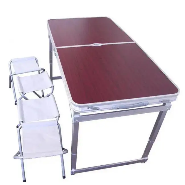 Стіл зі стільцями алюмінієва валіза для пікніка та риболовлі Folding Table - изображение 4