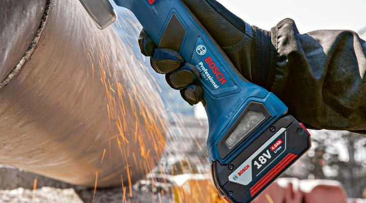Акумуляторна кутова шліфмашина Bosch Professional GWX 18V-7 Solo без акумулятора та зарядного пристрою (06019H9001) - зображення 3