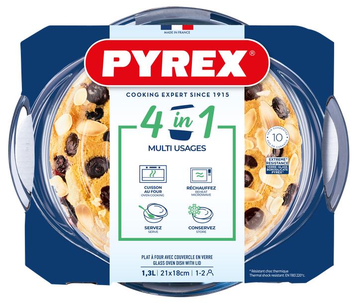 Кастрюля для запекания PYREX 1.3л, 21х18х8см (207A000/8643) - Фото 3 Кастрюля для запекания PYREX 1.3л, 21х18х8см (207A000/8643) - изображение 3