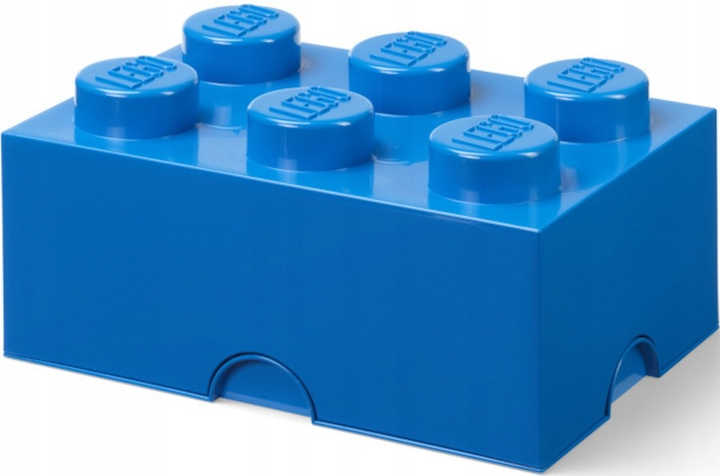 Pojemnik w kształcie klocka LEGO Storage Brick 6 niebieski (40000801) (5711938247188) - obraz 2