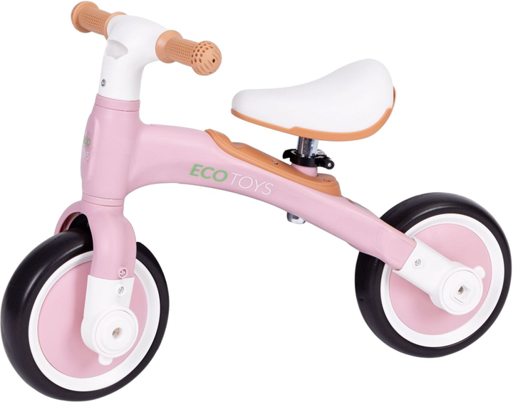 Rowerek biegowy z pedałami EcoToys treningowy kółka boczne 3w1 LC-V1359 Pink (5905817003655) - obraz 7