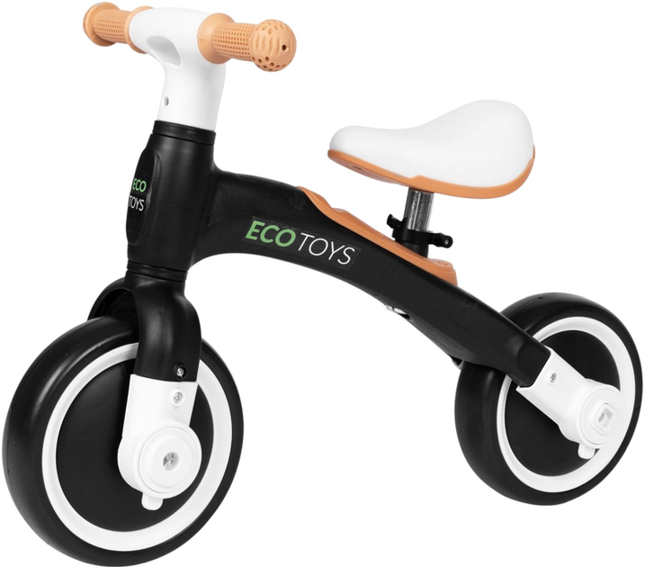 Біговел з педалями EcoToys навчальний бічні колеса 3в1 LC-V1359 Black (5905817005505) - зображення 4