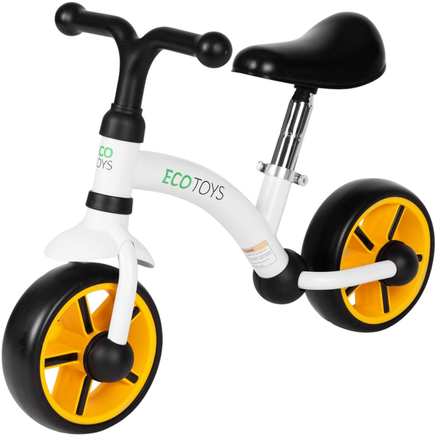 Біговел EcoToys LC-V1252 White/Black (5905817006014) - зображення 3