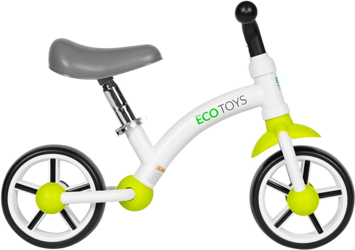 Rowerek biegowy EcoToys LC-V1252 White/Green (5905817006021) - obraz 2