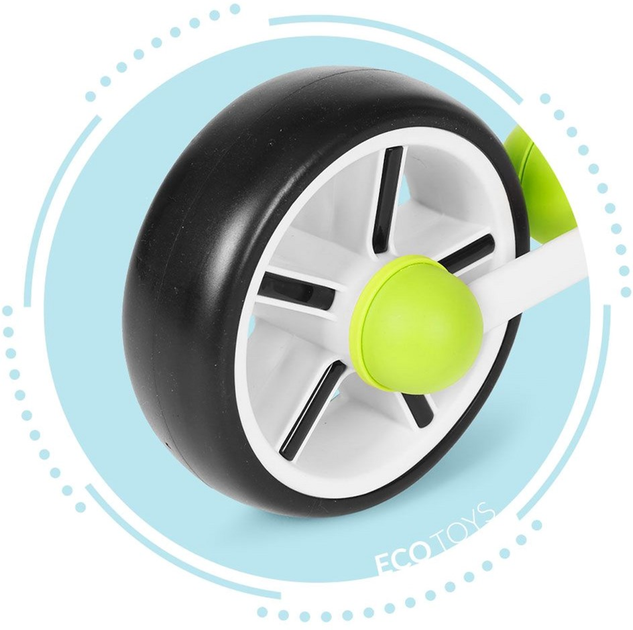 Біговел EcoToys LC-V1252 White/Green (5905817006021) - зображення 8