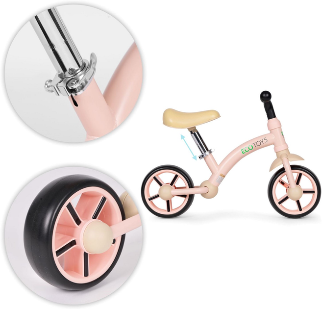 Біговел EcoToys LC-V1252 Pink (5905817006038) - зображення 6