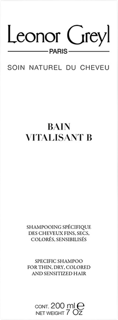 Szampon do włosów Leonor Greyl Bain Vitalisant B 200 ml (3450870020030) - obraz 3