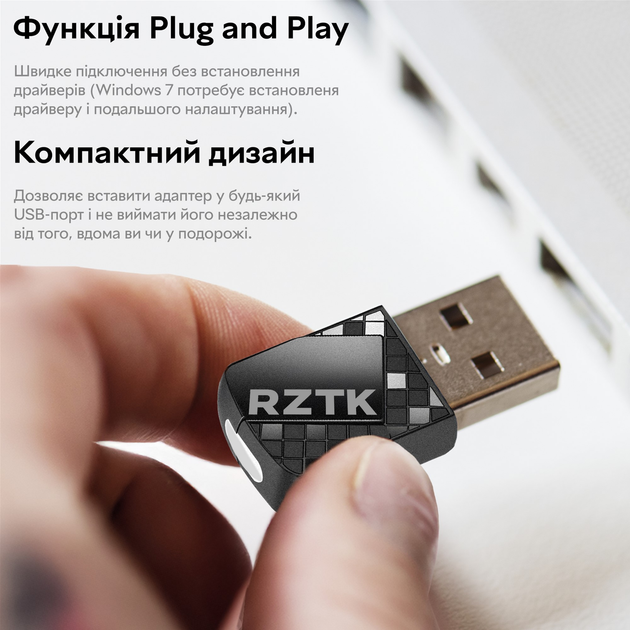 Bluetooth-адаптер RZTK BT V5.4 - зображення 7