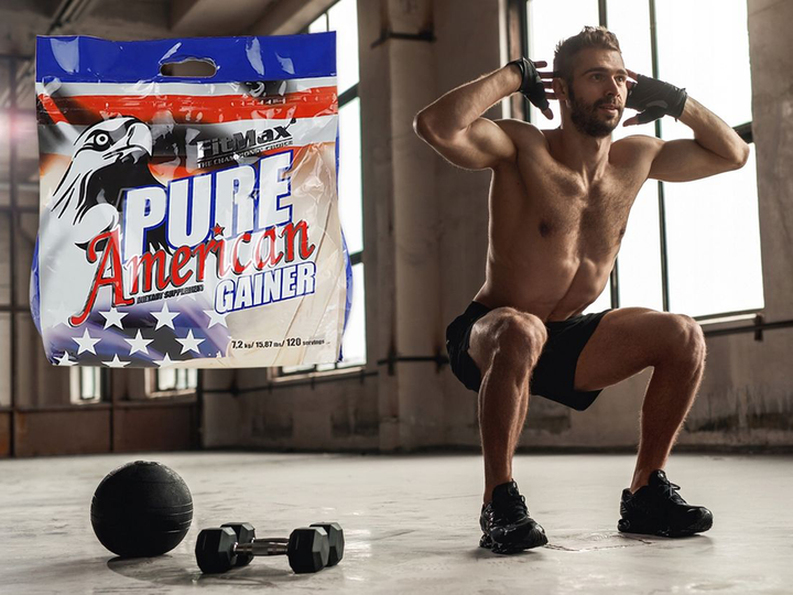 Gainer Fitmax Pure American Strawberry 7.2 kg (5902385240277) - obraz 3