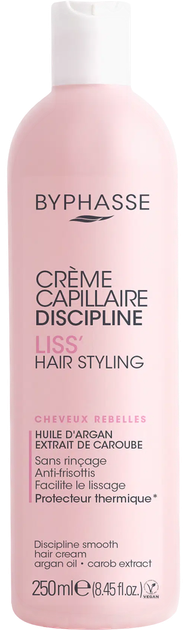 Защитный крем для непослушных волос Byphasse Discipline Smooth Cream Unruly Hair 250 мл - Фото 2 Защитный крем для непослушных волос Byphasse Discipline Smooth Cream Unruly Hair 250 мл - изображение 2