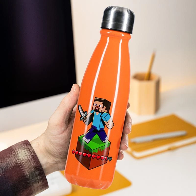 Butelka wielokrotnego użytku Paladone Minecraft 600 ml (5056577718850) - obraz 4