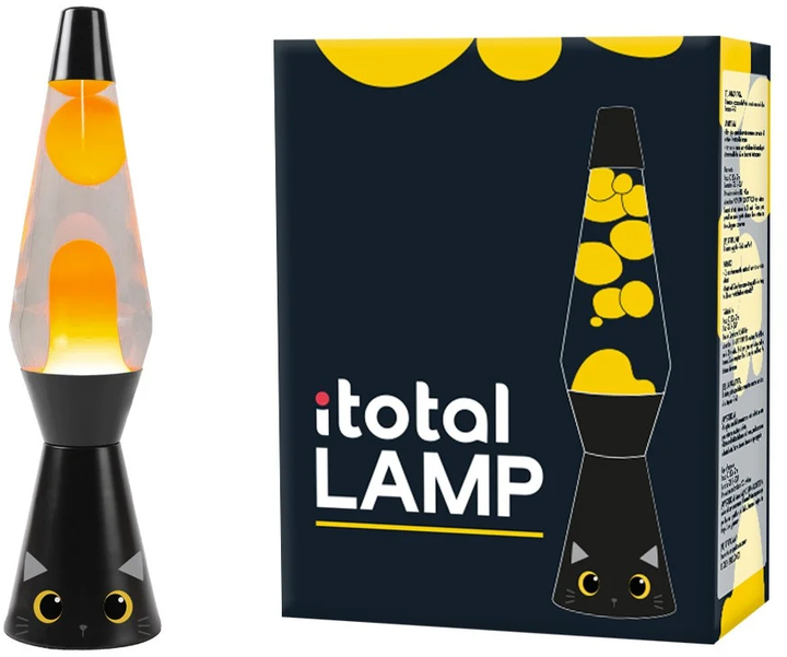 Lampka nocna iTotal Lava Lamp Black Cat (8059037075842) - obraz 2