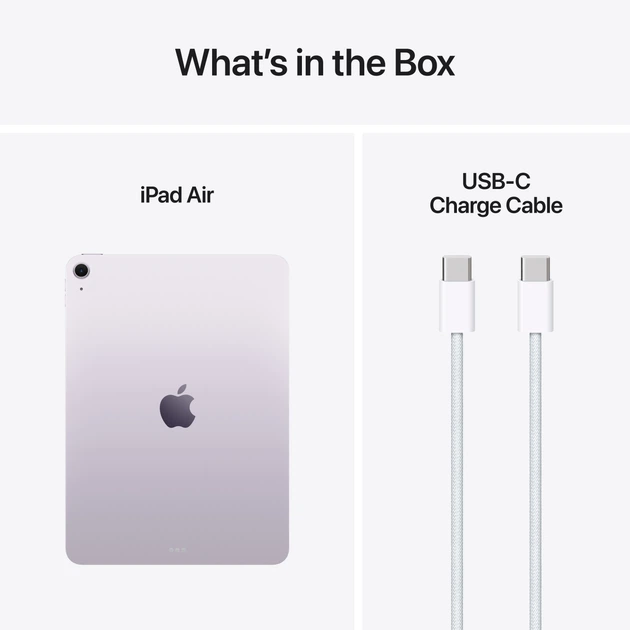 Планшет Apple iPad Air 11" M3 2025 Wi-Fi 128GB Purple (MCA04) - зображення 10