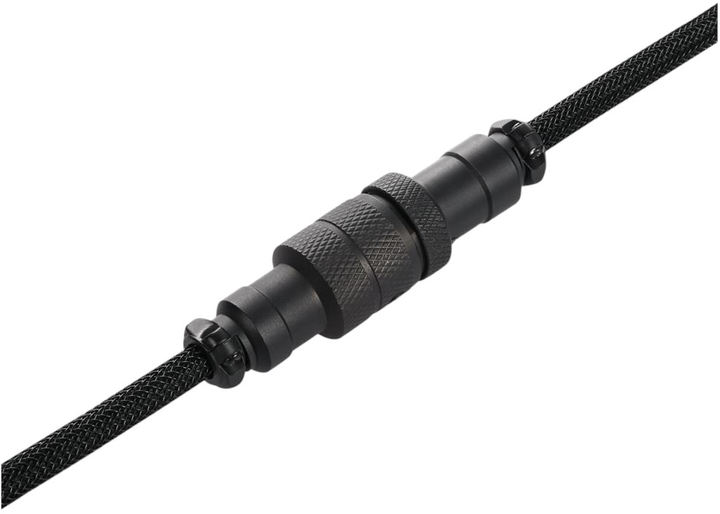 Kabel Sharkoon Skiller SGK50 Aviator Cable Set USB-C - USB-A 1.85m Black (4044951040353) - obraz 3