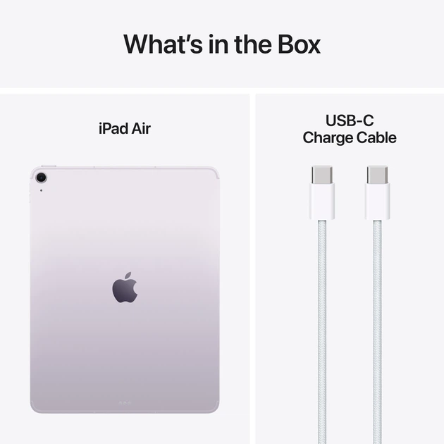 Планшет Apple iPad Air 13" M3 2025 Wi-Fi + Cellular 128GB Purple (MCJ44) - зображення 10