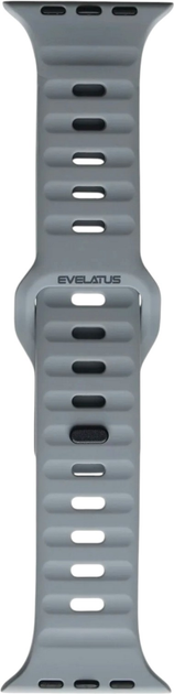 Ремінець Evelatus Sport Silicone Strap для Apple Watch Series 1/2/3/4/5/6/7/8/SE 42-45 мм Gray (4752192077419) - зображення 1