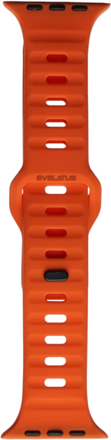 Ремінець Evelatus Sport Silicone Strap для Apple Watch Series 1/2/3/4/5/6/7/8/SE 42-45 мм Orange (4752192077471) - зображення 1