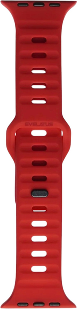 Ремінець Evelatus Sport Silicone Strap для Apple Watch Series 1/2/3/4/5/6/7/8/SE 38-41 мм Dark Red (4752192077549) - зображення 1