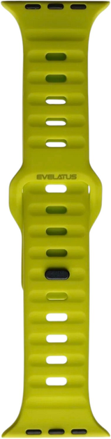 Ремінець Evelatus Sport Silicone Strap для Apple Watch Series 1/2/3/4/5/6/7/8/SE 42-45 мм Yellow (4752192077648) - зображення 1