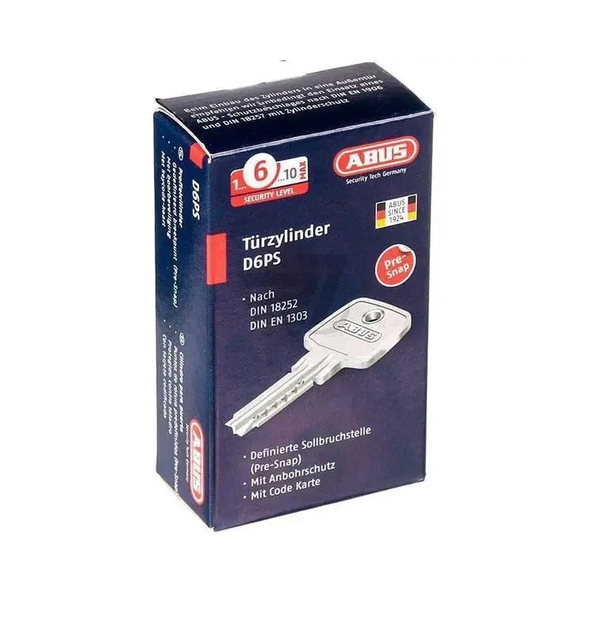 Дверний циліндр Abus KD6PS N Z50/K50 5К ключ\вороток, нікель матовий - Фото 7 Дверний циліндр Abus KD6PS N Z50/K50 5К ключ\вороток, нікель матовий - изображение 7