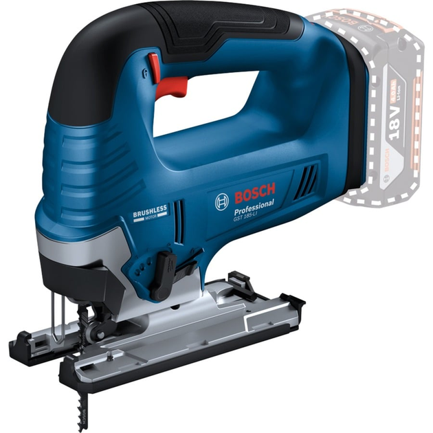 Лобзик акумуляторний Bosch Professional GST 18V-125 B Solo (06015B3001) - зображення 2