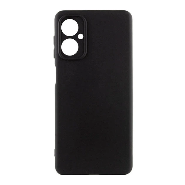 Чохол Silicone Case Motorola Moto G55 5G Чорний FULL 70572 - Фото 1 Чохол Silicone Case Motorola Moto G55 5G Чорний FULL 70572 - изображение 1