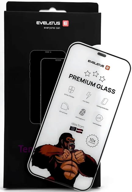 Szkło hartowane Evelatus 10X Stronger Glass Screen Protector do Apple iPhone 16 (EVEGL1610X) - obraz 2