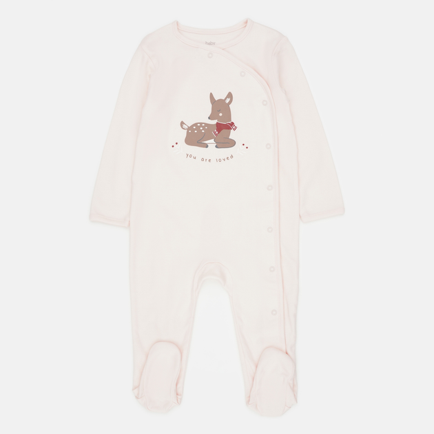 Детский комбинезон-слип для девочки C&A 2184384 92 см Розовый (KC1000000045424) 