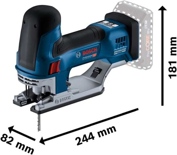 Wyrzynarka akumulatorowa Bosch Professional GST 18V-155 SC (06015B0002) - obraz 3