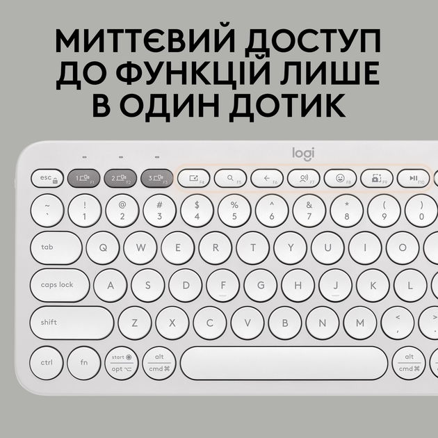 Комплект беспроводной Logitech Pebble 2 Combo Tonal White UA (920-012240) - изображение 5