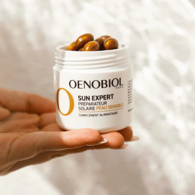 Suplement diety Oenobiol Sun Expert Protector Celular ochrona przeciwsłoneczna dla skóry wrażliwej 30 kapsułek (8713304956868) - obraz 3