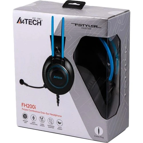 Навушники A4Tech FH200i Blue - Фото 4 Навушники A4Tech FH200i Blue - изображение 4