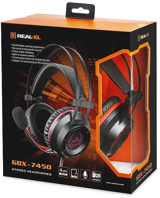 Гарнитура REAL-EL GDX-7450 Black - изображение 12