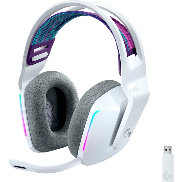 Гарнитура Logitech G733 White (981-000883) - Фото 1 Гарнитура Logitech G733 White (981-000883) - изображение 1