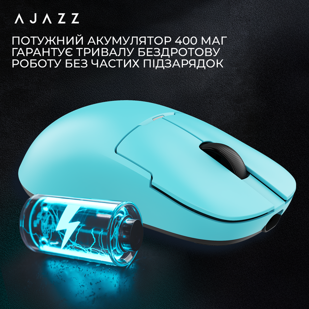 Мышь Ajazz AJ159 APEX Wireless/Bluetooth/USB Blue (AJM159-A-BLUE