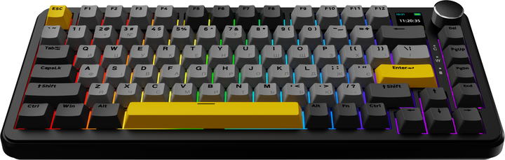 Клавіатура бездротова Ajazz AK820 MAX Magnetic switches Black RGB (AK820MAX-M-BGY) - Фото 5 Клавіатура бездротова Ajazz AK820 MAX Magnetic switches Black RGB (AK820MAX-M-BGY) - зображення 5