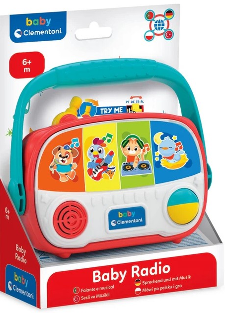 Балакуче дитяче радіо Clementoni Baby Radio 17525 (8005125175253) - зображення 1