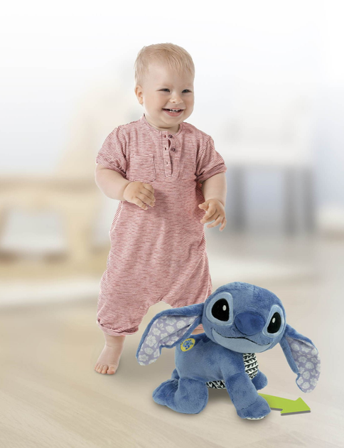 Maskotka interaktywna Clementoni Disney Baby Stitch Raczkujemy razem 17537 (8005125175376) - obraz 6