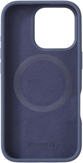 Etui Evelatus Premium MagSafe Soft Touch Silicone Case do Apple iPhone 16 Pro Max Midnight Blue (4752192090654) - obraz 3