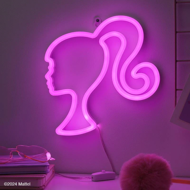 Lampka neonowa ścienna Paladone Barbie 22 cm (5056577726541) - obraz 5