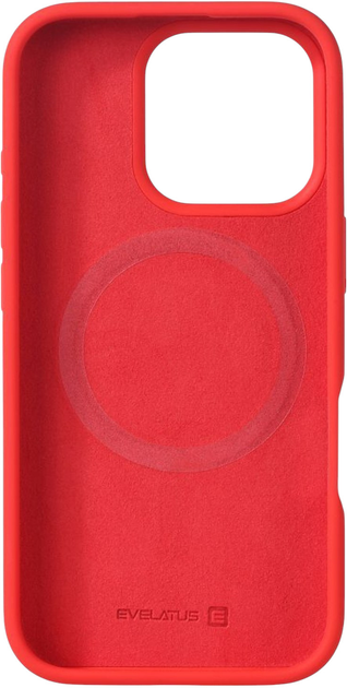 Панель Evelatus Premium MagSafe Soft Touch Silicone Case для Apple iPhone 16 Pro Red (4752192090609) - зображення 3