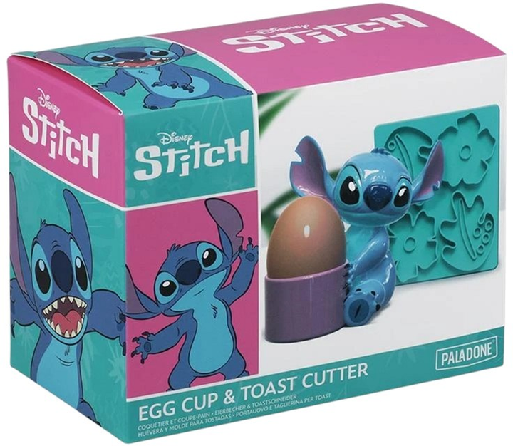 Podstawka do jajka i foremka do tostów Paladone Disney Stitch (5056577733709) - obraz 4