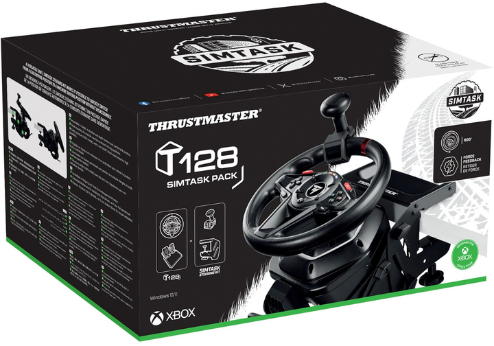 Набір Thrustmaster T128 SimTask Pack Black-Red (4460264) - зображення 5