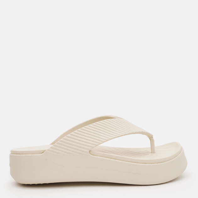Женские вьетнамки для пляжа Crocs Getaway Groove Platform Flip Sdt 210700-0LH 41-42 (W10) 26 см Sandstone (196265882359) 